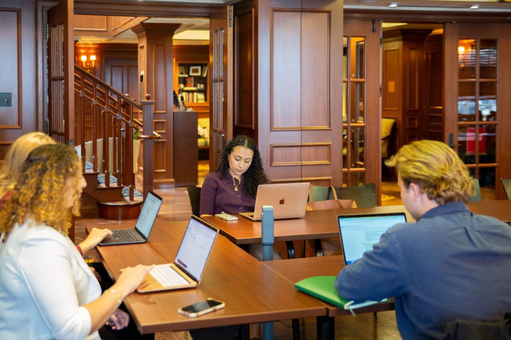 Fellows working on their computers