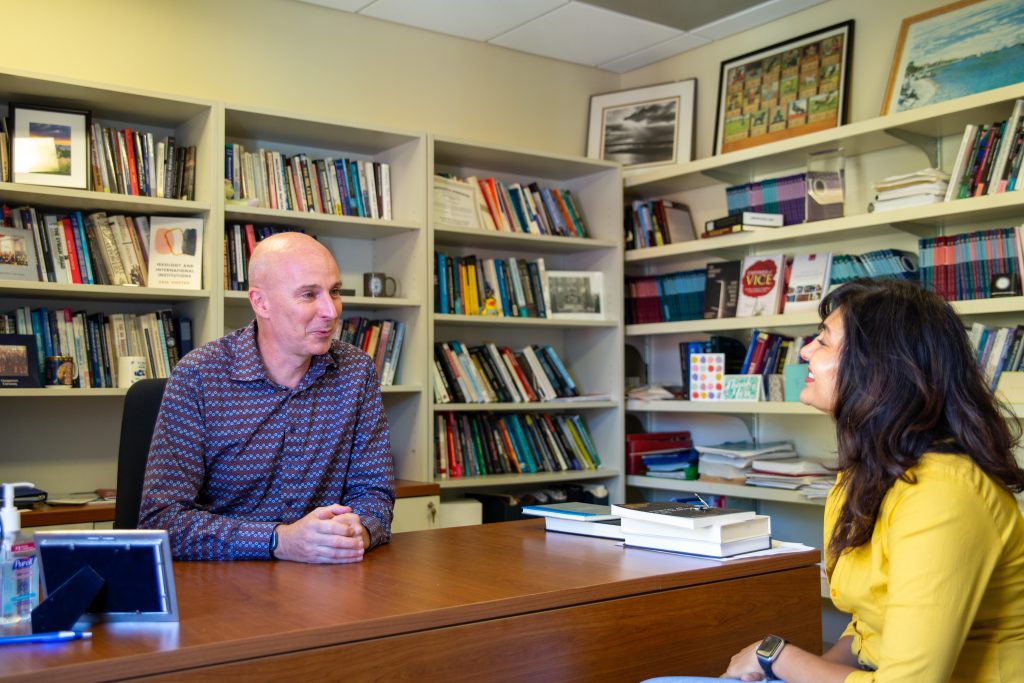 erik voeten and nita rudra talking